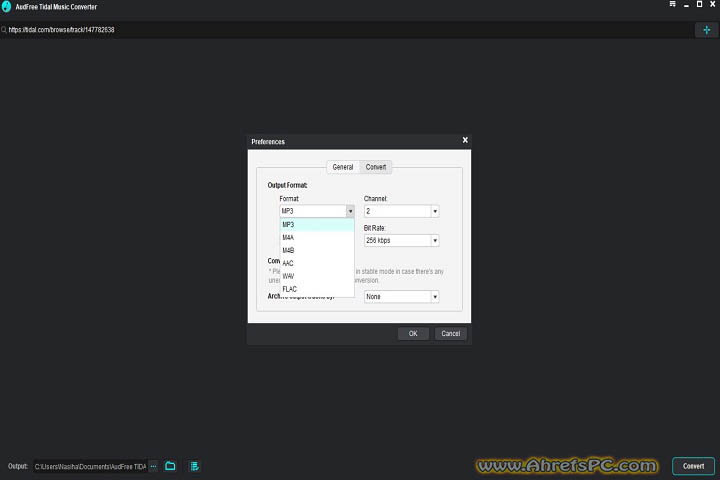 AudFree Tidal Music Converter 2025 v2.17.0.168 Latest Software For Window 