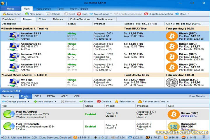 Awesome Miner Ultimate 2025 v11.1.1 [Latest Software] For PC 