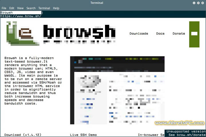 Browsh Browser 2025 v1.8.2 [Latest Software] For PC 