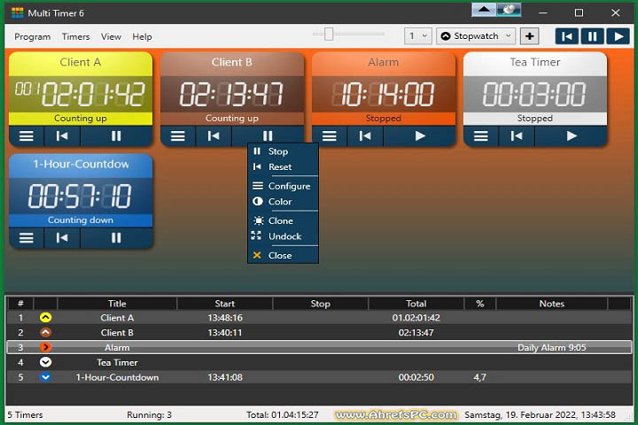 PC Timer 2025 v18.10 [Latest Software] For PC 