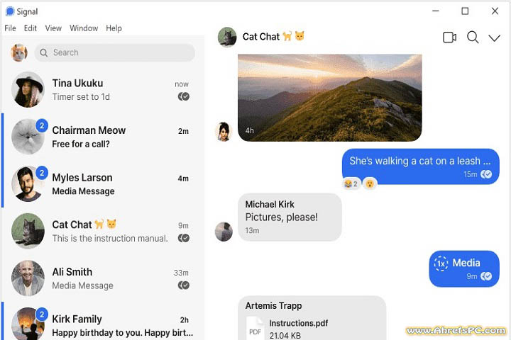 Signal Messenger 2025 v7.56.1[Latest Software] For PC 
