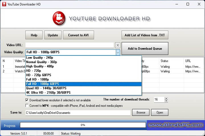 Youtube Downloader HD v5.9.8.3 [Latest Software] For Window 