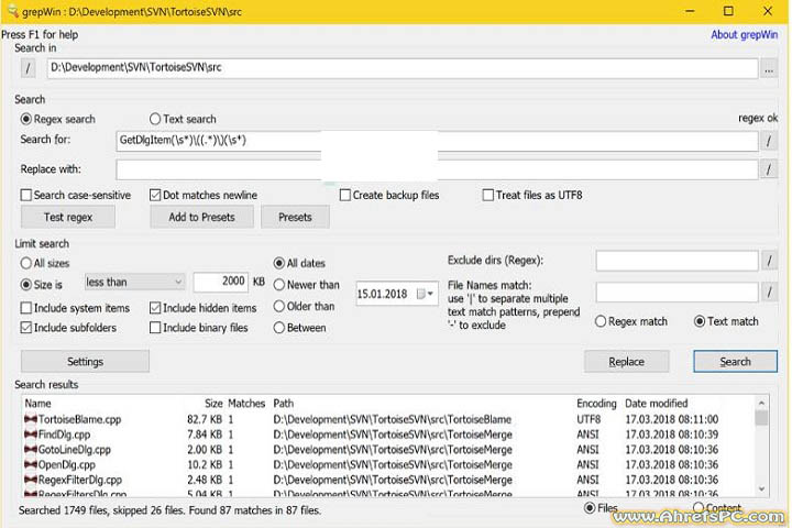 GrepWin 2025 v2.1.9 [Latest Software] For PC 