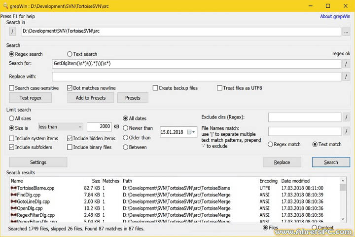 GrepWin 2025 v2.1.9 [Latest Software] Full Version 