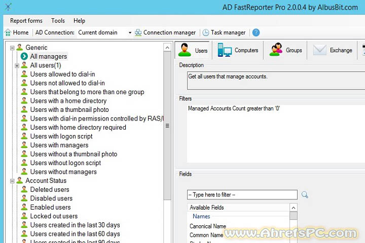 Albus Bit AD FastReporter Pro v25.6.18 [Latest Software] For PC 