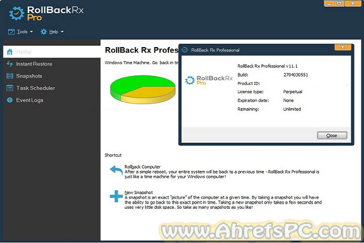 Rollback RX Pro 2025 v12.9 PC Software Rollback RX Pro 2025 v12.9 PC Software