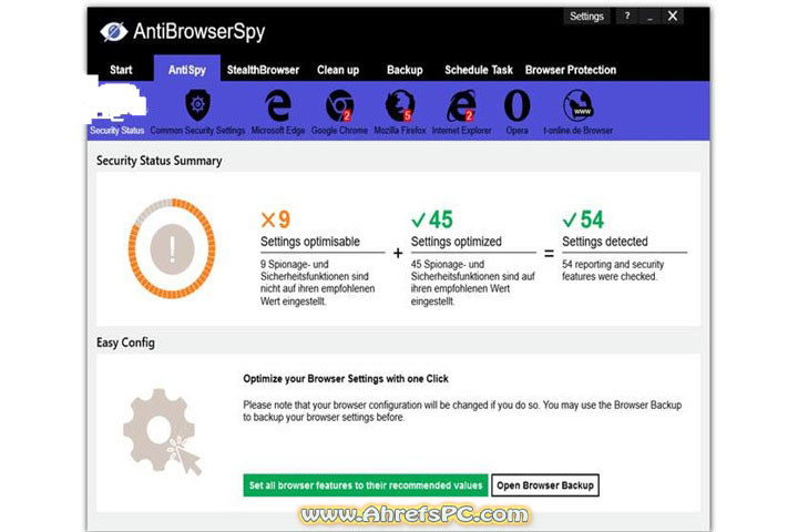 Abelssoft AntiBrowserSpy Multilingual v9.01.63857 [FREE Software]