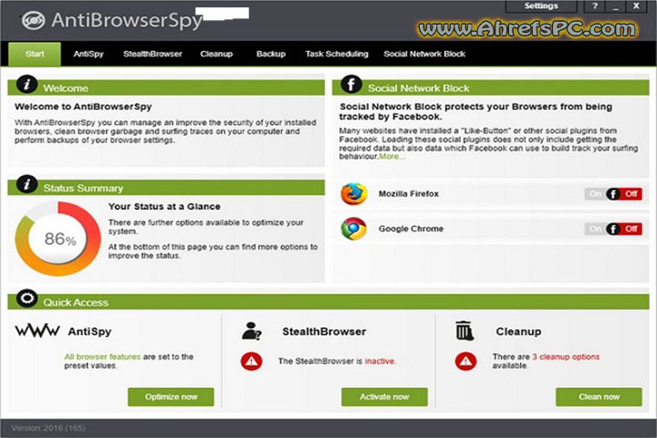 Abelssoft AntiBrowserSpy Multilingual v9.01.63857 [PC Software]